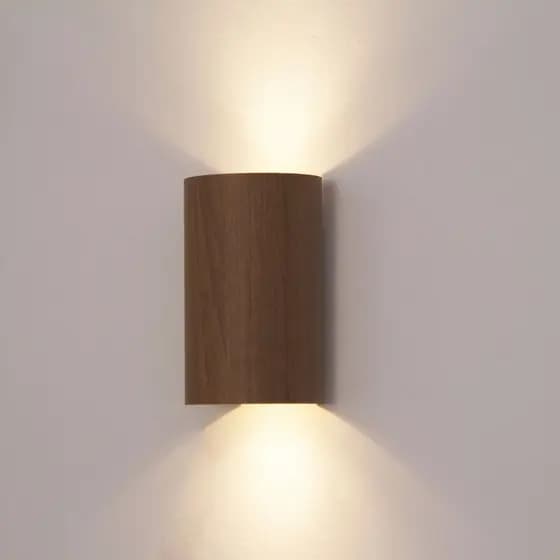 Arandela Slim Luminária de parede Moderna GU10 2 Focos Cilindro MR16 Luminárias Müller