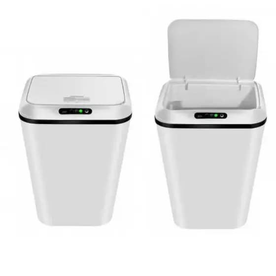 Lixeira Inteligente Com Sensor Automática Banheiro Lixeira Automática De 16 Litros Com Sensor Balde Lixo