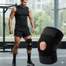 Joelheira Mbfit Ajustável Esportiva Ortopédica  Estabilizador para Corrida Treino Academia