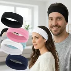 Faixa de Cabelo  Elástica Feminina Unissex Confortável Fitness Maquiagem Skincare Yoga  Moda
