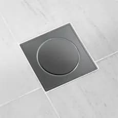 Ralo Inteligente Click Preto Fosco Inox 15x15 Anti Inseto e Anti Odor