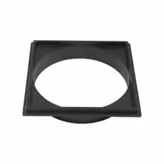 Porta Grelha Ralo Click 15x15 Suporte Quadrado Preto ABS