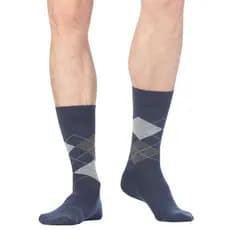 Kit 6 Pares de Meia Social Masculina Conforto  Social Sport Fino Conforto Preta Cinza Azul Escuro Marrom
