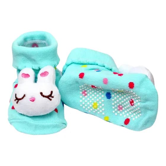 Kit Meias Pantufa Antiderrapantes Bebê Infantil Menino Menina Bichinhos Premium