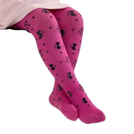 Meia Calça Infantil Grossa Fio 80 Menina Quentinhas Coloridas Estampadas Lisas Geek 0 Até 12 Anos