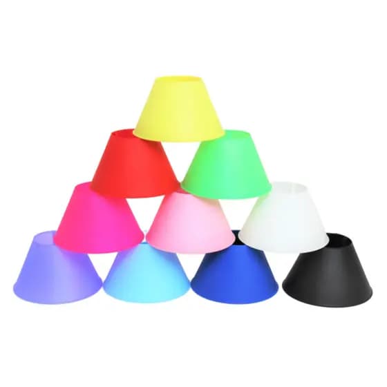 1 Cupula Plastica P Abajur Luminária de Mesa 17x10cm LxA