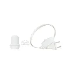 Rabicho Fio Instalação 1,20m + Interruptor Meiofio + Soquete