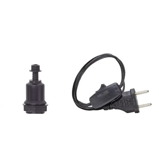 25 Cabo Fio Rabicho 1,20mt Interruptor Meiofio E Soquete