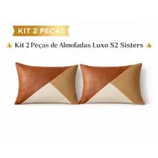 kit 2 Capas de Almofadas 30x50 Retangular Decorativa Moderna | Luxo Minimalista para Sofá e Cama