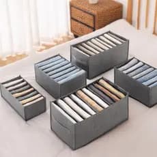 Organizador de Guarda-Roupa/Caixa de Armazenamento para Roupas Organizadas/Suporte para Roupa Íntima/Calças/Jeans