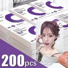 Caixa Protetora De 3 Polegadas Transparente De Ídolos Kpop Para Cartões De Proteção De À Prova D'água Jogo De Pipoca