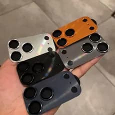 Proteção Luxuosa De Capa De Lente De Câmera Laranja De Uma Peça Adequada Para iPhone 17 Pro Max/17Air/17 16 15 14 13 Fil
