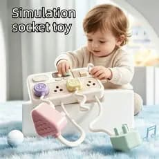 Simulação interruptor soquete brinquedos educação infantil LED soquete placa de circuito educacional