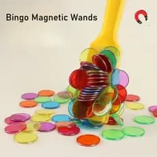 Jogo de Bingo educacional haste magnética crianças brinquedos magnéticos educativos disco de 19mm brinquedos educativos