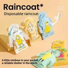 Capa de chuva descartável/adulto/criança capa de chuva portátil de bolso capa de chuva cartão