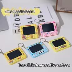Portátil Mini Graffiti prancheta chaveiro prancheta LCD placa de escrita pingente