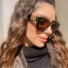 Óculos De Sol Feminino Masculino Vintage Olho De Gato Moda Plana Superior Condução Na Para UV400