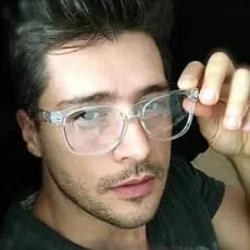 Óculos Transparentes Retrô Masculinos , Lentes , PC Comotuer , Armações Quadradas Para Mulheres ,