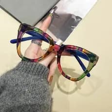 Rhaegal Original Colorido Olho De Gato Óculos De Luz Azul Feminino Masculino Moda Lente Clara Raio Para Saúde Dos Olhos