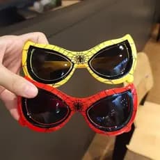 Óculos de Sol para Crianças, Óculos de Sol Fofos com Tema de Super-Heróis, Óculos de Desenho Animado, Proteção UV, Óculo