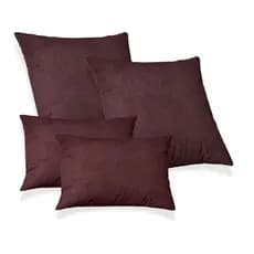 2 Capas de Almofadas 50x50cm + 2 Capas 30x50cm Decoração Sala Quarto Suede Glamour