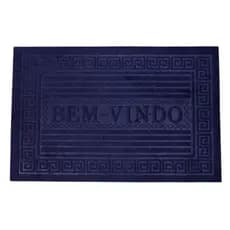Tapete Capacho Porta Entrada 57 x 37cm Borracha Antiderrapante Decorativo