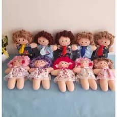 KIT DE 10 BONECA DE PANO LULUZINHA 16cm