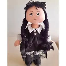 Boneca de Pano Wandinha - Roupa Removível