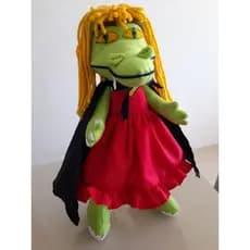 BONECA DE PANO CUCA - ROUPA REMOVÍVEL