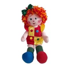 BONECA DE PANO EMILIA PEQUENA 35cm ROUPA REMOVIVEL