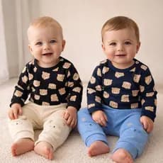 Conjuntinho Com Body Sublimado em Soft Plush De Bebê Menino - 1 a 9 meses