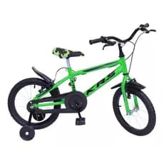 Bicicleta Infantil Aro 16 Menino Passeio Rodinhas Krs Com Para-lama e Rodinhas