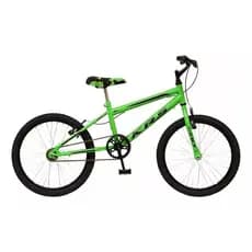 Bicicleta infantil aro 20 sem rodinha de treinamento verde