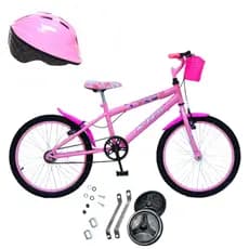 Bicicleta Infantil Aro 20 KRS Feminina acompanha rodinha