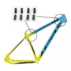 Kit 08 Peças Acabamento Quadro First Passa Cabos - Mtb