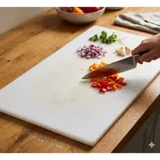 Tábua Corte Polipropileno 3mm 50x100cm Resistente e Higiênica Cozinha Profissional e Doméstica