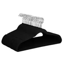 Kit 50 Cabides De Veludo Ultra Finos Antideslizantes