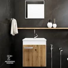 Conjunto Lexo Western Armário para Banheiro Gabinete - Compacto, Barato e Elegante