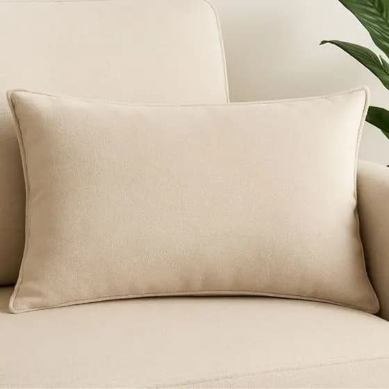 CAPA RETANGULAR BAGUETE BOUCLE BEGE CLARO 30X50