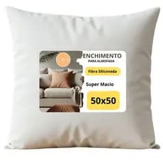 Refil Enchimento para Almofada Quadrada Fibra Siliconada 50x50 Ideal para Capas 45x45cm
