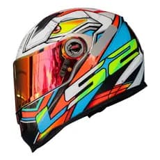 Capacete Fechado Ls2 Ff358 Xdron Neon Laranja Motociclista