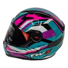 Capacete Fechado Fw3 Gtx Fox Com Óculos Interno