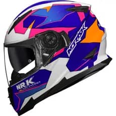 Capacete Norisk FF302 Soul District - Branco/Azul