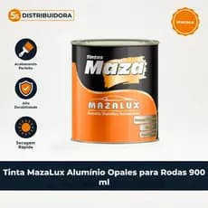 Tinta MazaLux Alumínio Opales para Rodas 900 ml