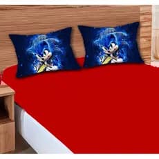 Jogo De Lençol Casal Padrão 3 Pçs Poliester SONIC COR 100