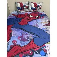 Lençol Casal Padrão de Personagem com bainha Homem Aranha