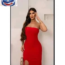 Vestido tomara que caia recorte lateral moda elegante