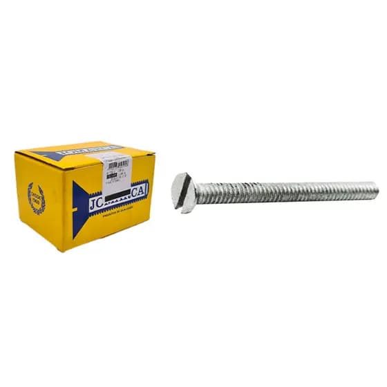 Kit 200 Parafuso Cabeça Chata p/ Caixinha de Luz Excelente Fixação e Encaixe Fenda Zincado