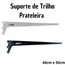 Suporte para Trilho Prateleira Ideal para Lojas Casa Organização para Qualquer Ambiente Unitário