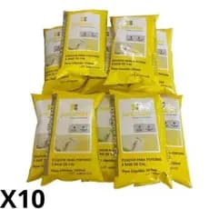 Kit 10 Fixador p/ Cal Sachê 150ml Juntalider Ideal para Pinturas a Base de Cal Uso Interno e Externo